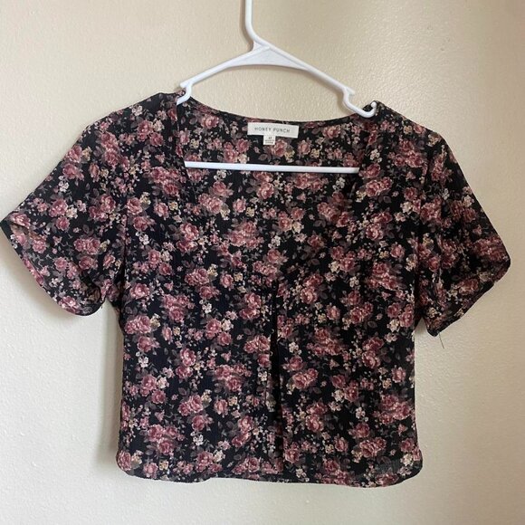 Honey Punch Women's multi Crop-top - Picture 1 of 4